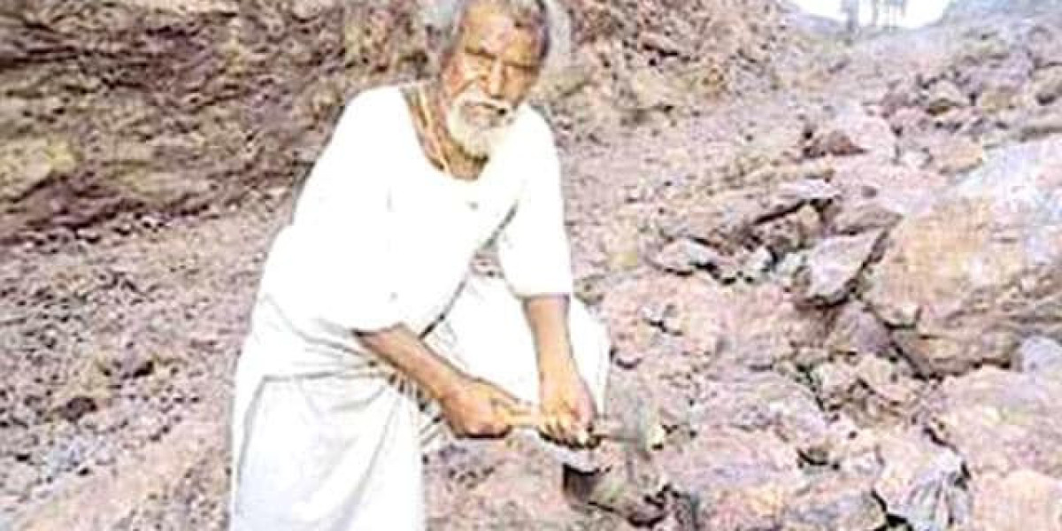 legendary Dashrath Manjhi, a man who single-handedly carved a through a mountain